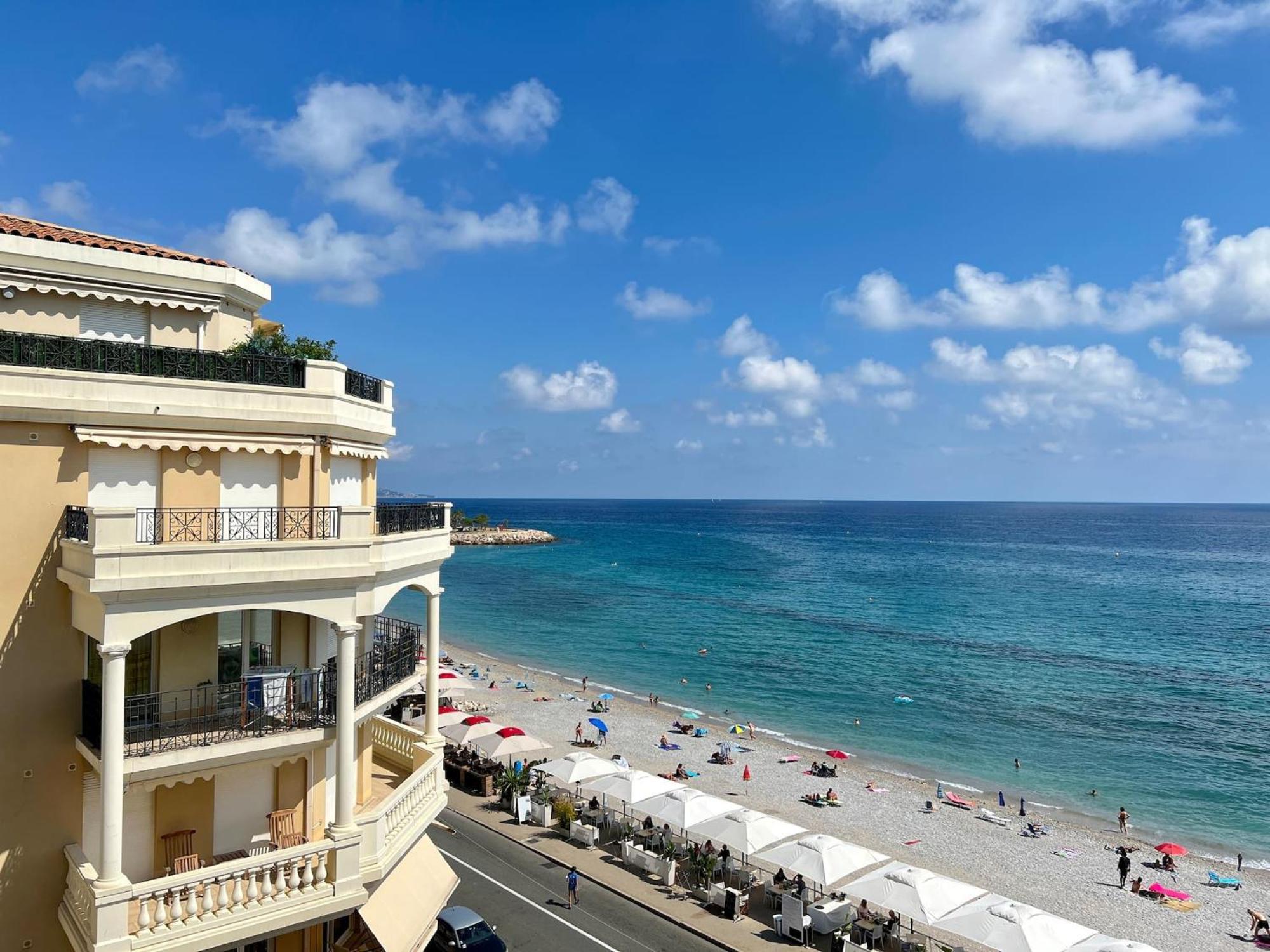 'Le Victoria Beach' Vue Mer Plein Centre, Spacieux Menton Exterior foto