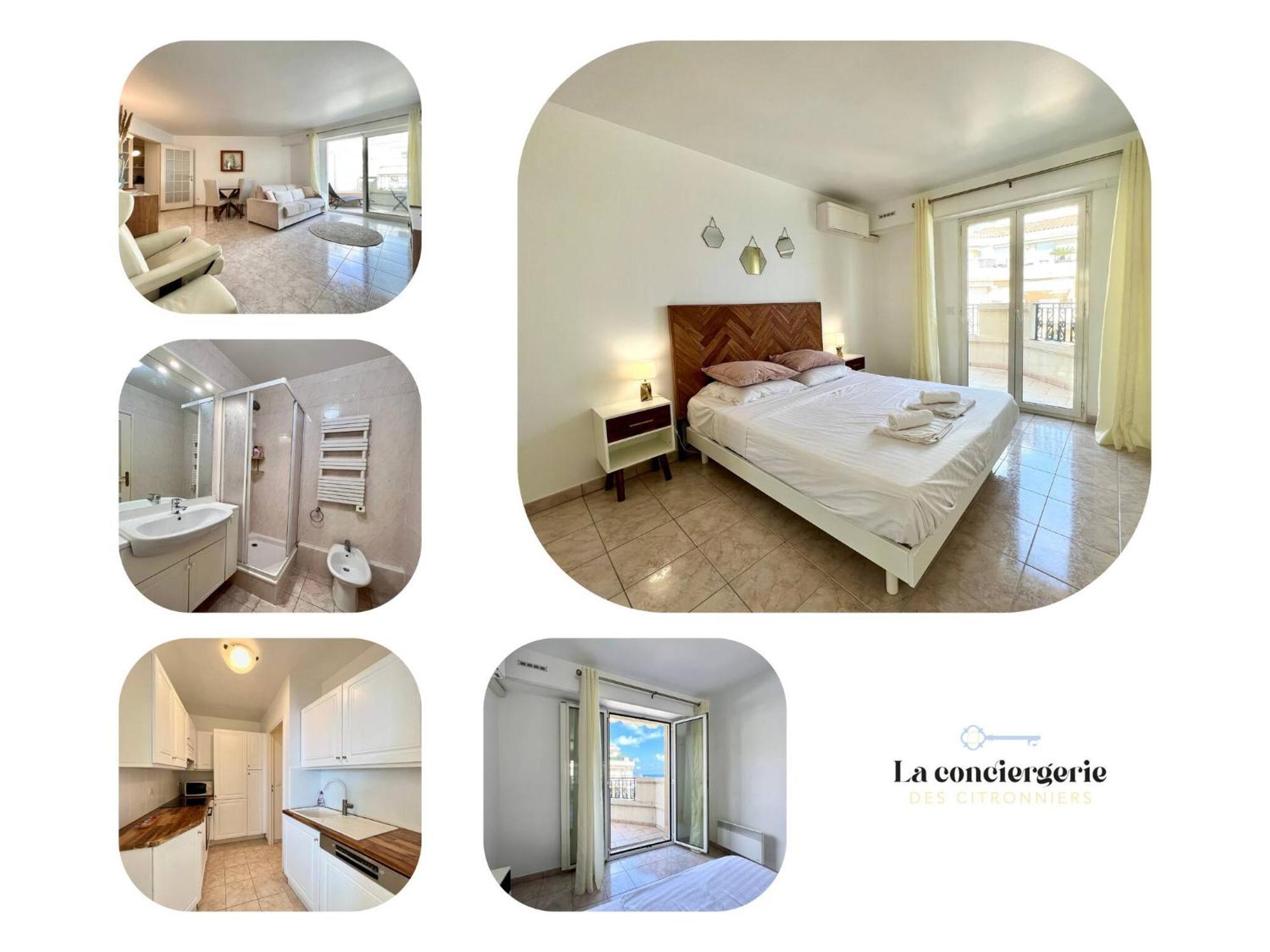 'Le Victoria Beach' Vue Mer Plein Centre, Spacieux Menton Exterior foto